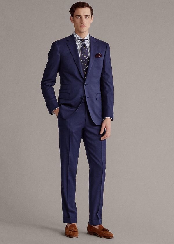 Men's Ralph Lauren Gregory Handmade Wool Suits | 604213DMW